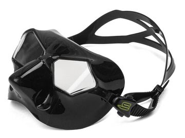 Маска Salvimar Incredibile черный силикон/прозрачные линзы
