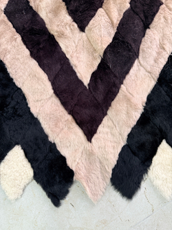 Покрывало меховое ковер из шкуры овчины