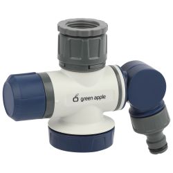 Регулятор для подачи воды GREEN APPLE GARP-02 двухпутевой кран + штуцер