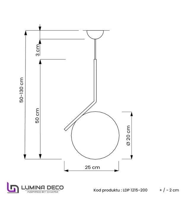 Подвесной светильник Lumina Deco Sorento LDP 1215-200 WT+MD