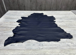 Poncho Lux Deep Marine (1,2-1,4 мм), цв. Синий, натуральная кожа козы