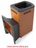 Банная печь Тунгуска Cast Витра терракота