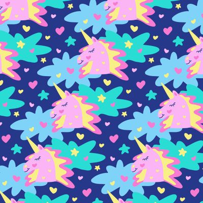 Buy baby fabric magical animals unicorns bright