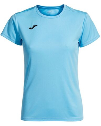 Женская теннисная футболка Joma Combi Short Sleeve - небесный