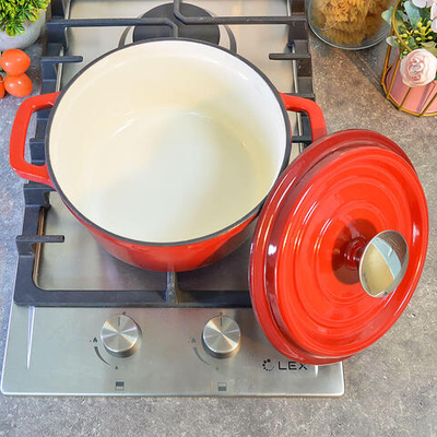 Кастрюля 2,2л чугунная эмалированная TM MY REAL IRON COOK