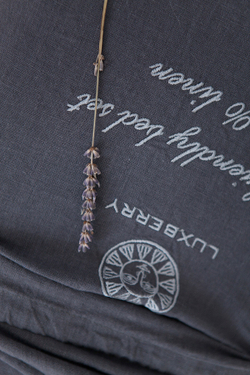 Постельное белье 2 спальное евро Luxberry Bedroom Line графитовый фото