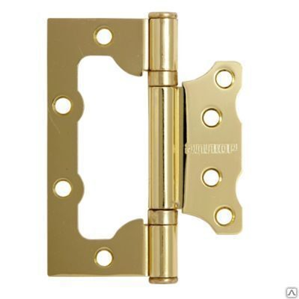 Петля  БЕЗ ВРЕЗКИ  АЛЛЮР  накл. 2BB BP золото (цена за 2шт) 100*75   2 подш.  БЛИСТЕР / 1 044