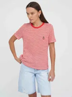 Футболка Kefirmaykifer В Полоску красно-белая