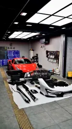 Карбоновый обвес переделка для Ferrari 488 2015-2020 переделка в Pista Феррари