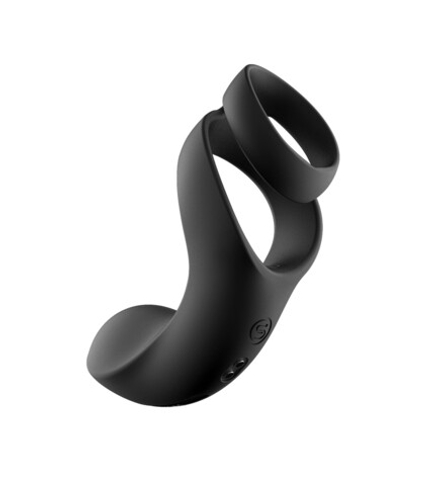 Двойное эрекционное виброкольцо Svakom Benedict Black