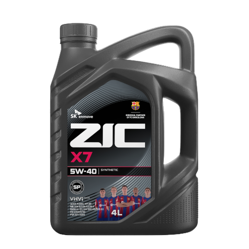 Масло моторное ZIC Х7 5W40 API SN/CF (4л.) синтетическое