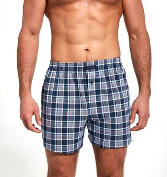 Трусы мужские семейные Cornette Comfort 002/198, клетка бело-синяя