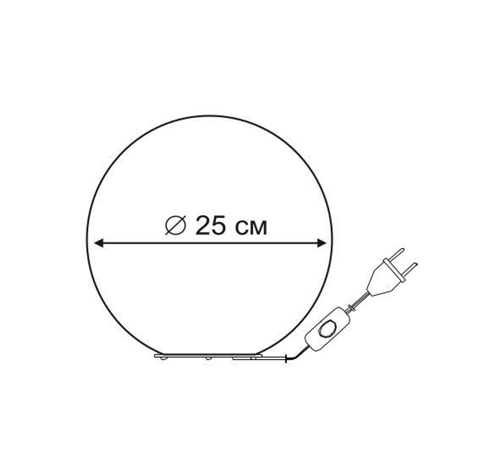 Настольная лампа Arte Lamp Sphere A6025LT-1WH