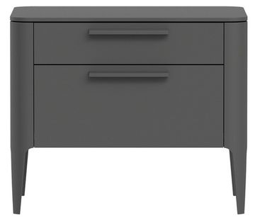 Тумба прикроватная Type 2 ящика ширина 60 см (темно-серый)