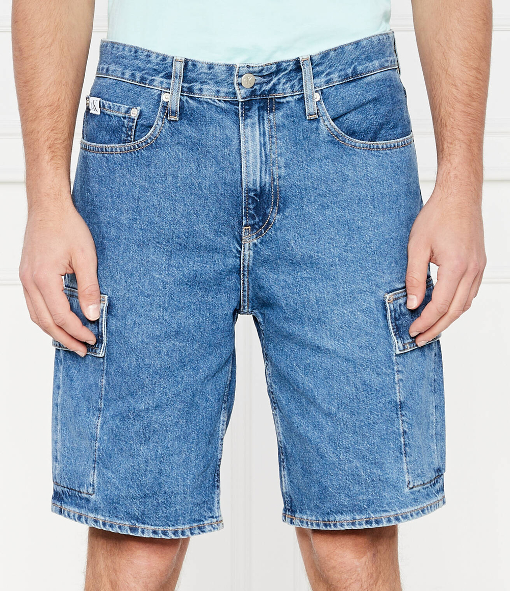 Джинсовые шорты 90'S Cargo CALVIN KLEIN JEANS - темно-синий(J30J324877)