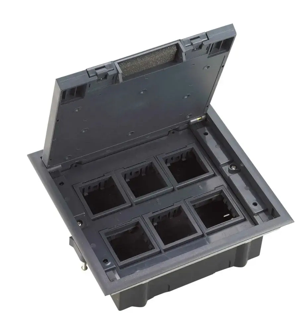 MultiDesk Люк на 12 модулей IP40 для фальшпола с монтажной коробкой, тип MDK10