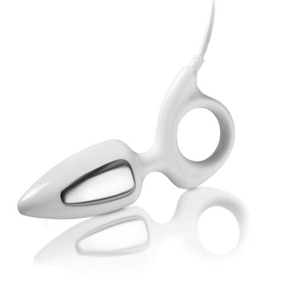 Анально-вагинальный электростимулятор Romeo (Цвет: белый с серебристым)