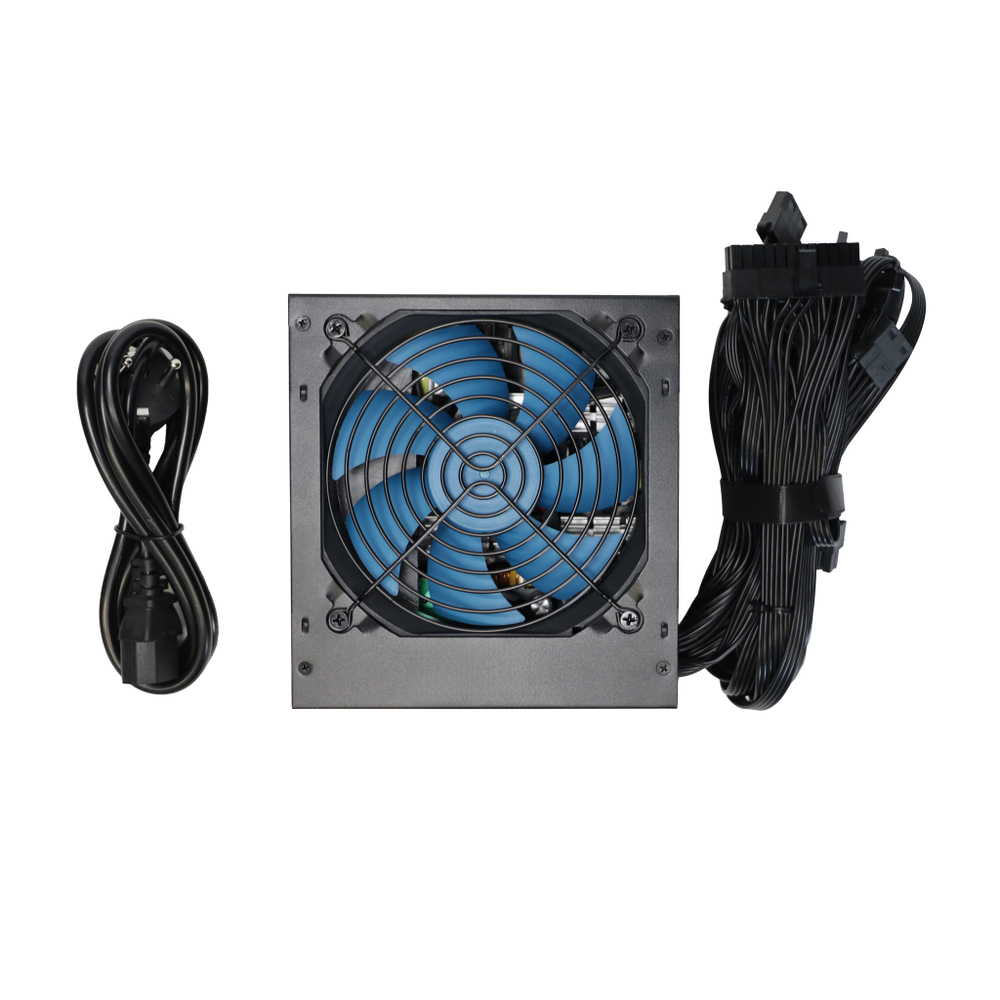 Блок питания ATX Mastero LE500, 500W, 80+, Retail, PPFC, 1x4+4pin, 2x6+2PIN, 6xSATA, 3xMOLEX, 1xFDD (LE500-120BFV1)