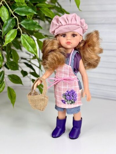 Кукла для девочки 32см Ирене флорист виниловая (04701)