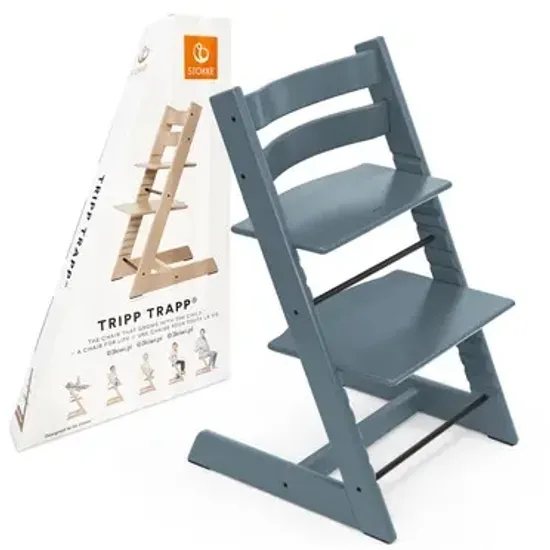 Стульчик для кормления STOKKE Tripp Trapp комплект 4 в 1 (Fjord Blue)