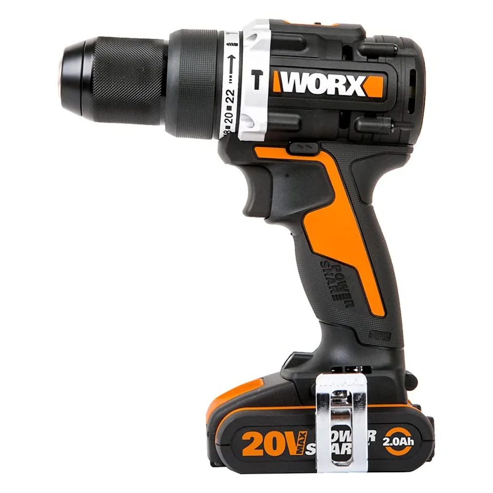 WORX WX352.1 дрель-шуруповерт ударная аккумуляторная (2 x 4 Ач, ЗУ)
