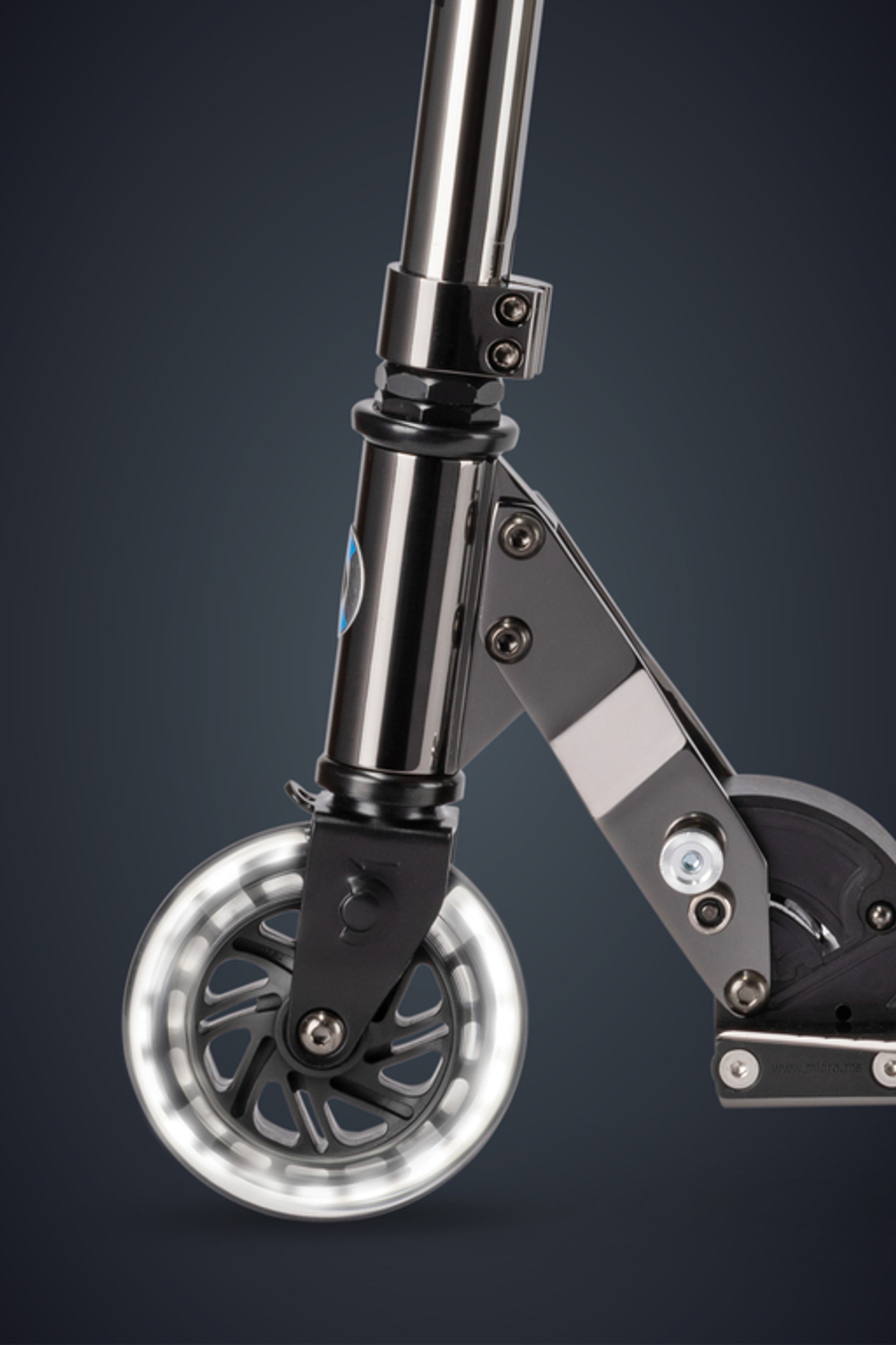 Самокат Micro Sprite LED Неохром черный