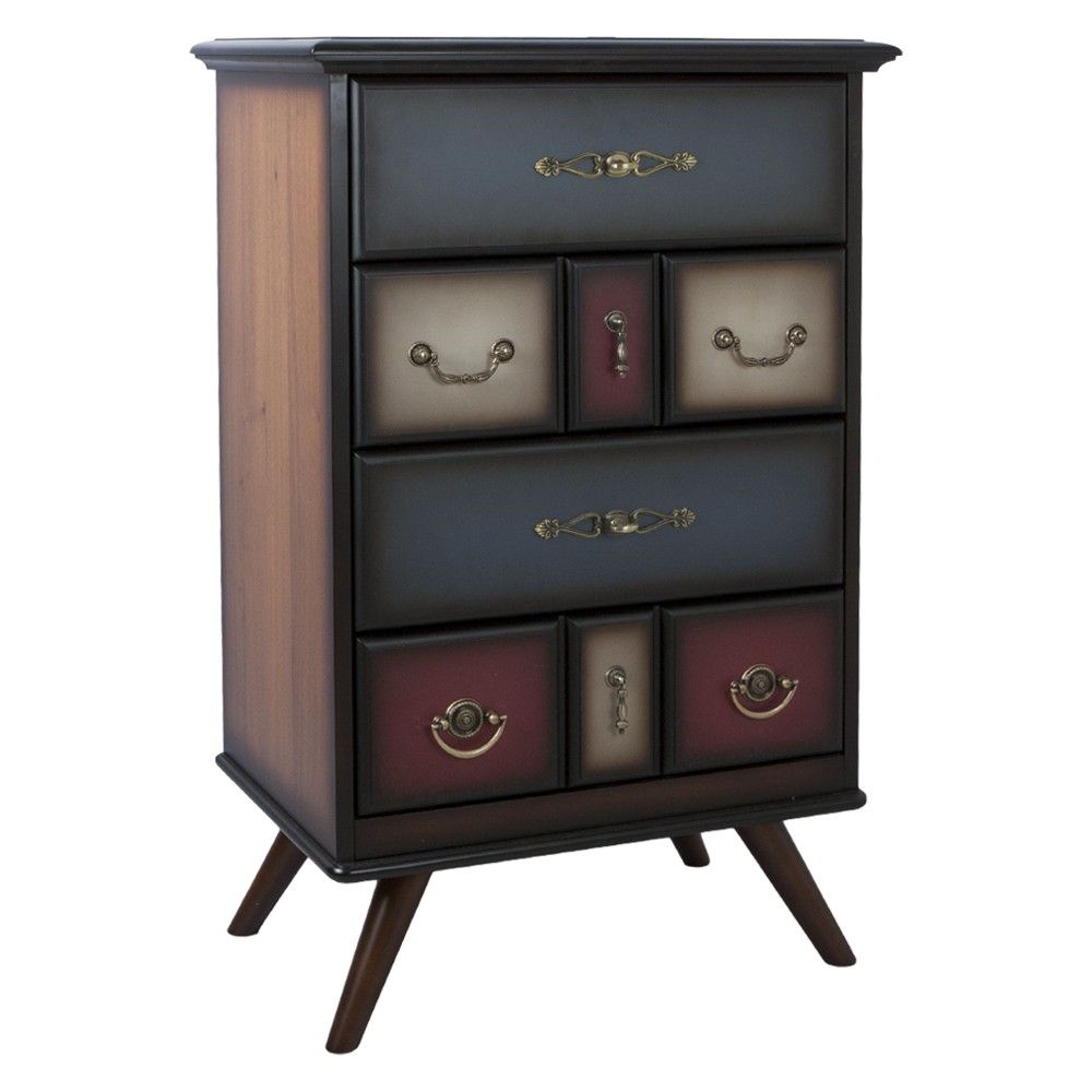 Комод Пандора - 1 с 4 ящиками Орех Mix