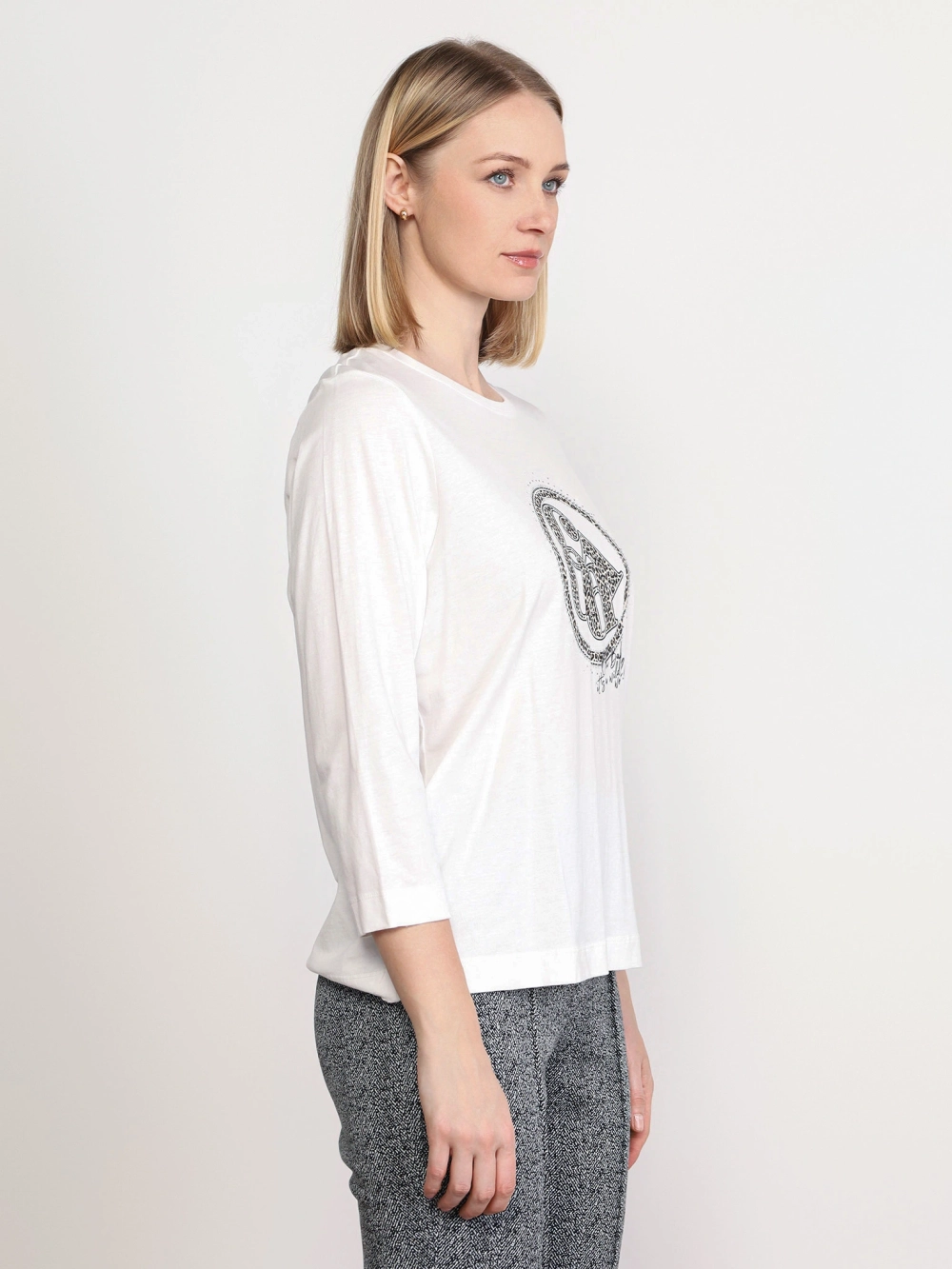 Лонгслив из хлопка и модала