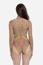 Купальник на молнии с рукавами "Ацтеки"
