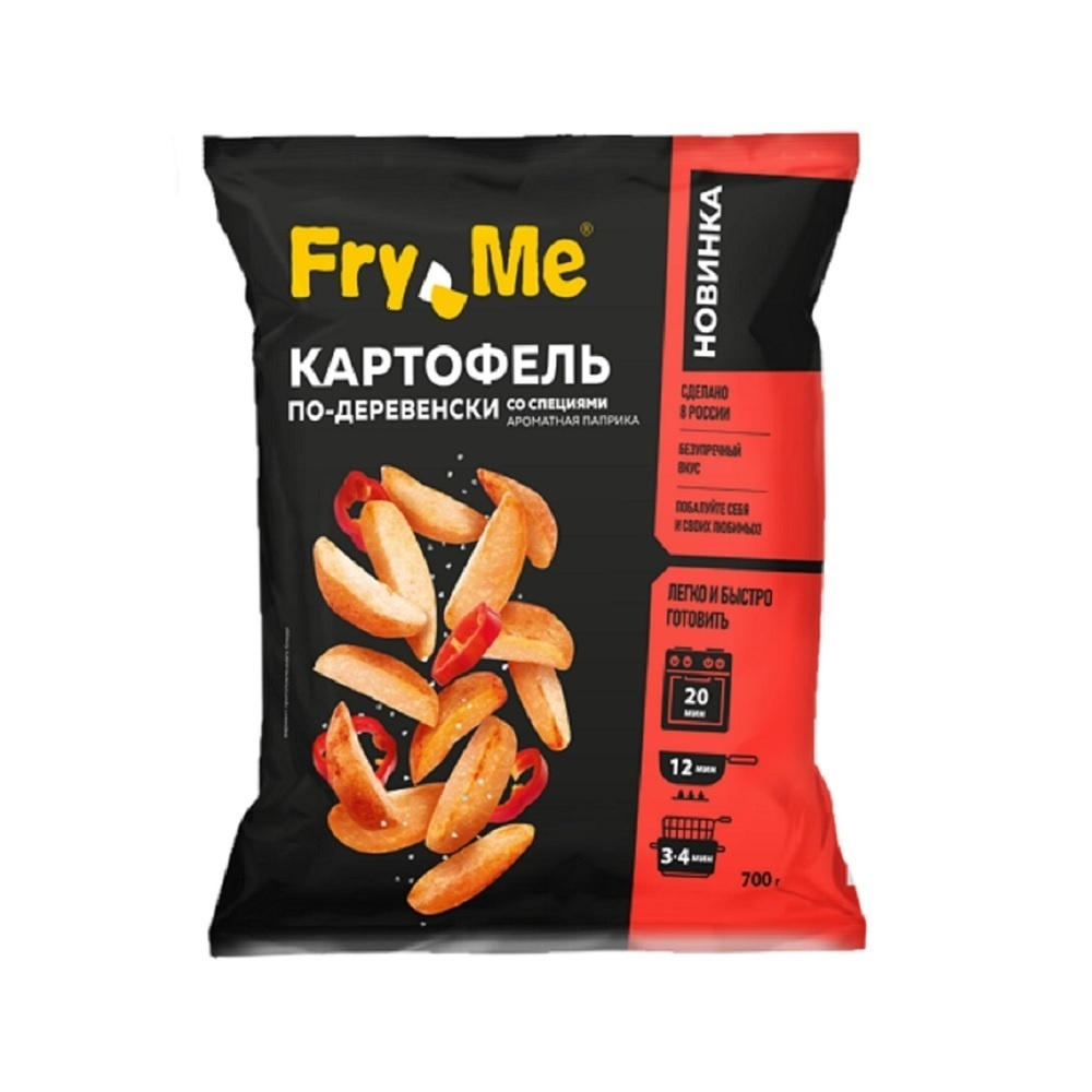 Картофель по-Деревенски Fry Me со Специями Ароматная Паприка 700г