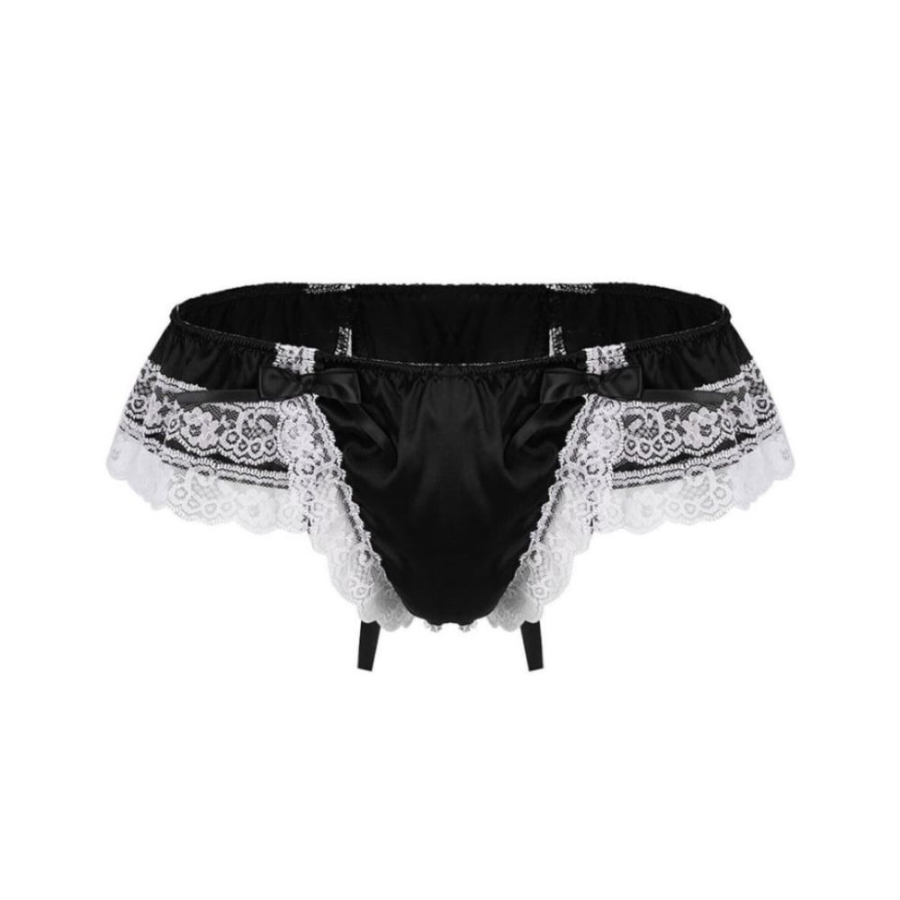 Мужские трусы тонги черные Romeo Rossi RR1034-2