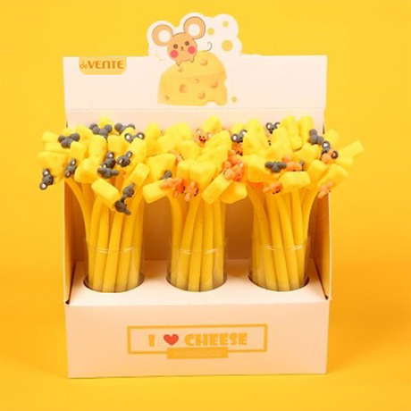 Ручка сувенирная шариковая с декор. элементом ДЕВЕНТЕ 0,7 мм Ай Лав Чииз (5073455)