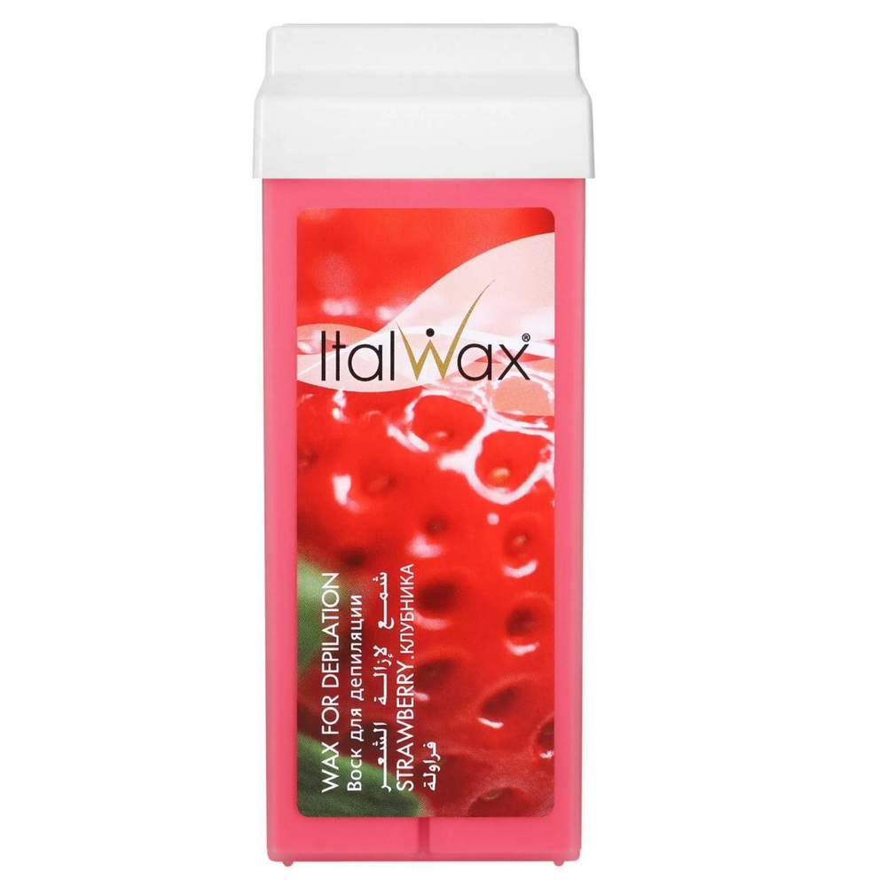White Line/ItalWax Депилятор Воск 100мл катридж Натура Клубника 7620 (60057) !!!!!