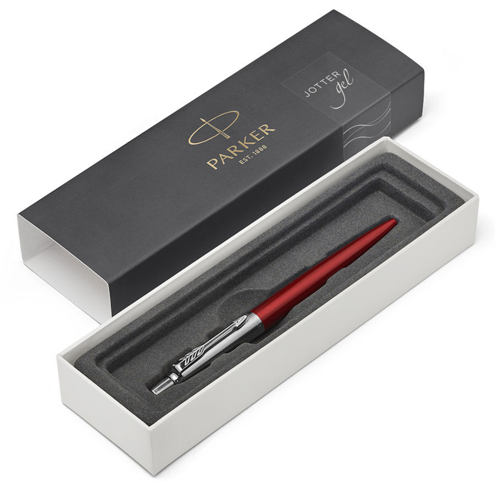Ручка гелев. Parker Jotter Core K65 Kensington Red CT M черные подар.кор.