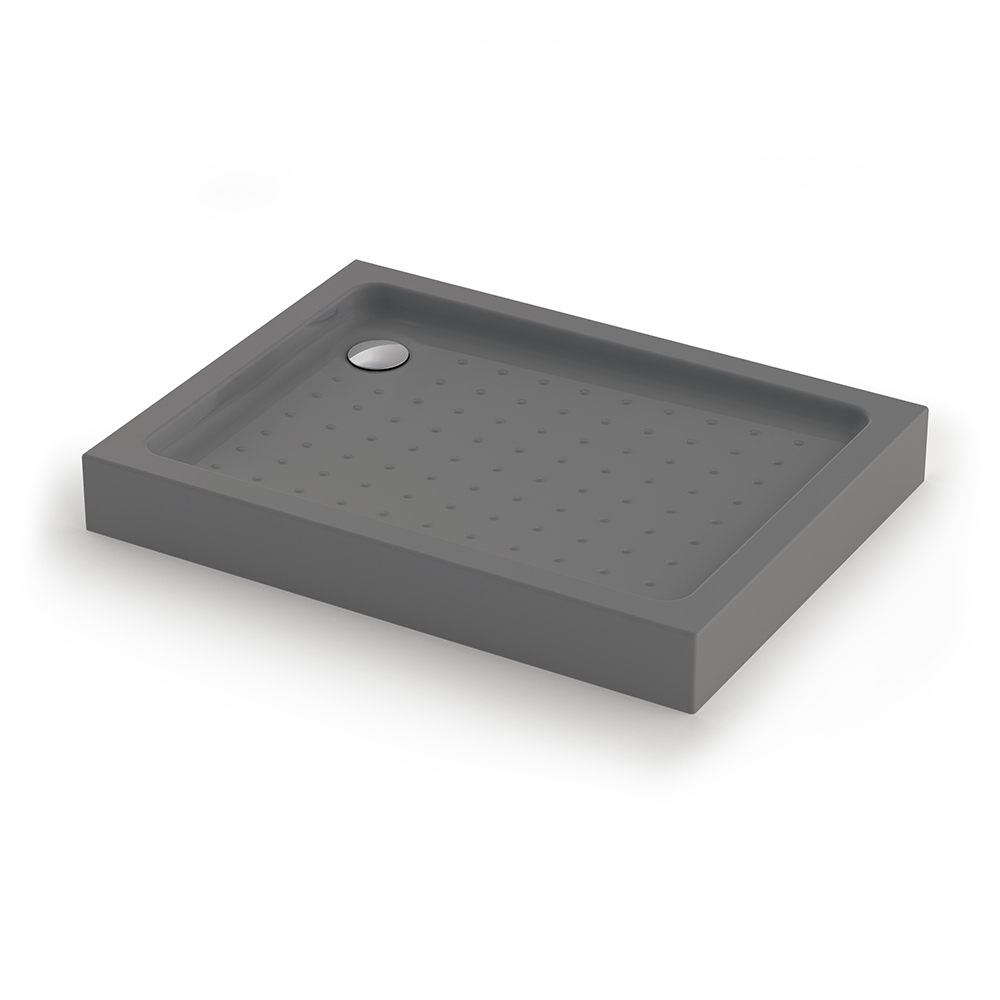 Душевой поддон прямоугольный Veconi Tezeo Acrylic TZ-54GR, 1200x800x150, акрил, серый
