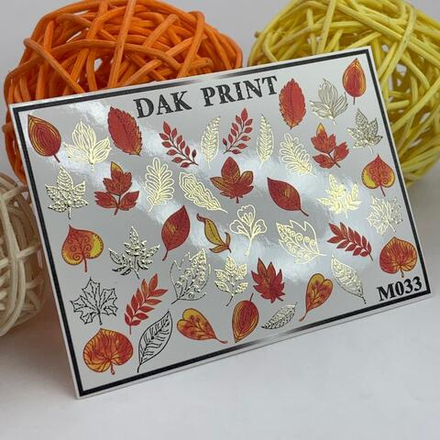 Наклейки для ногтей слайдер дизайн M 033 Gold