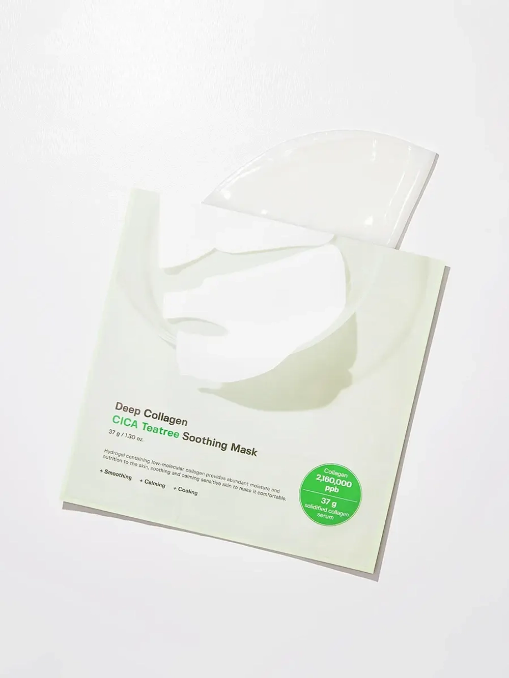 Sungboon Editor Успокаивающая гидрогелевая маска Deep Collagen Cica Teatree Soothing Mask 37 гр х 4 шт