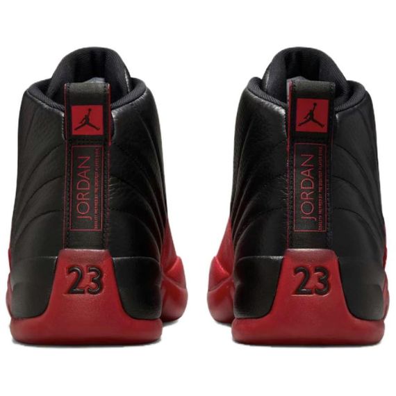 Иордания Эйр Джордан 12 Винтажные баскет-болные переправки Высоки Черно-красные Уни-сексы