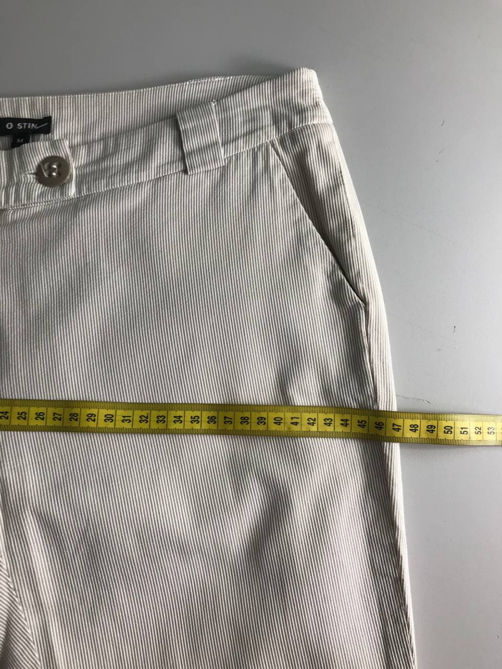 Брюки Ostin в мелкую полоску, маркировка М, визуально на 46 размер