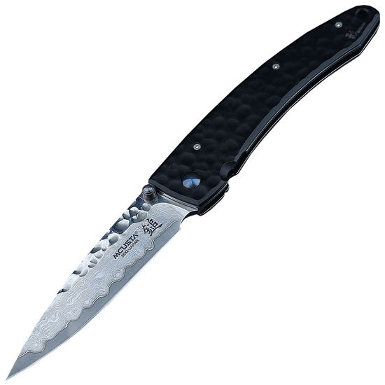 Складной нож Mcusta Damascus Blade Tsuchi Shadow MC-0114BD c клинком из стали VG-10 San Mai (Laminated Stainlesss Damascus) рукоять Stainless Steel