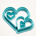 Форма для печенья/пряников "Два сердца"