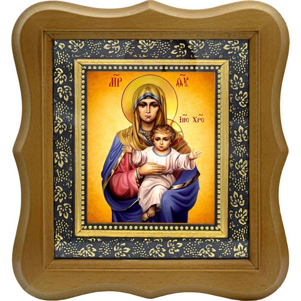 Объятия Отча (Уссурийская). Икона Богородицы на холсте.