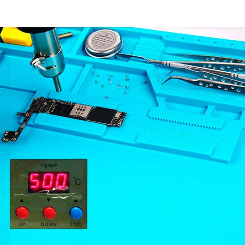 Коврик для ремонта Kaisi S-160 термостойкий силиконовый (300х450мм)