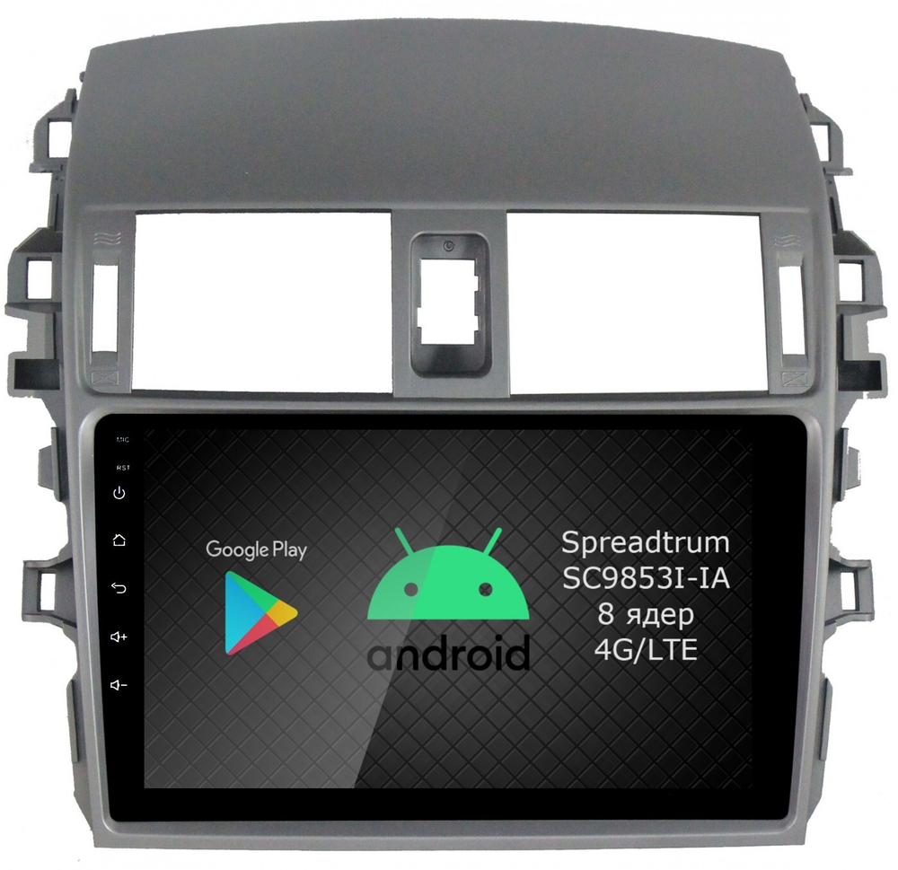 Магнитола для Toyota Corolla 2006-2013 - Roximo RI-1104 Android 12, ТОП процессор, 8/128Гб, SIM-слот