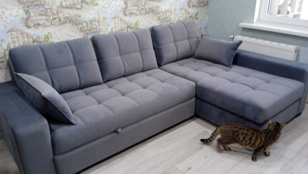 УГЛОВОЙ ДИВАН КОМФОРТ БЕСПРУЖИННЫЙ 2700*1700*100