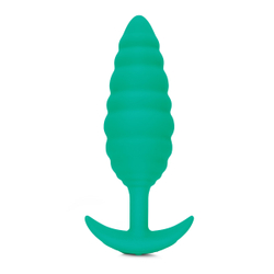 Ребристый анальный плаг с вибрацией от B-vibe