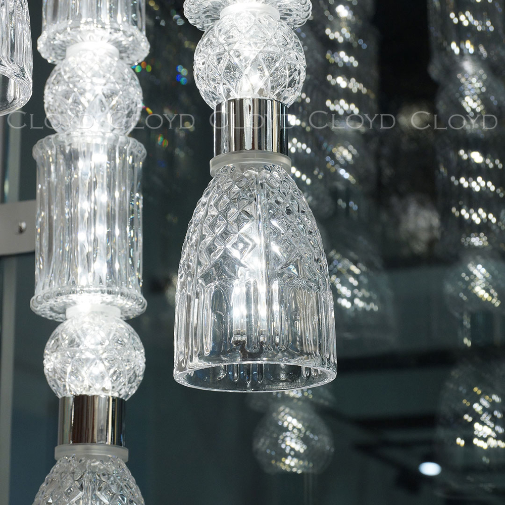 Подвесной светильник Cloyd LACONIA P3 / Ø30 см - хром (арт.11524)