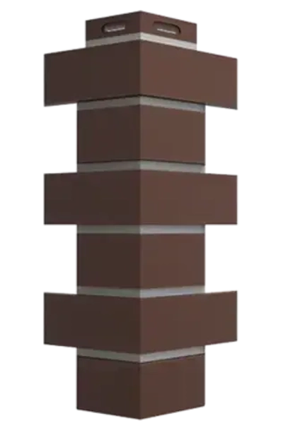 Угол наружный для фасадных панелей Флемиш, Коричневый