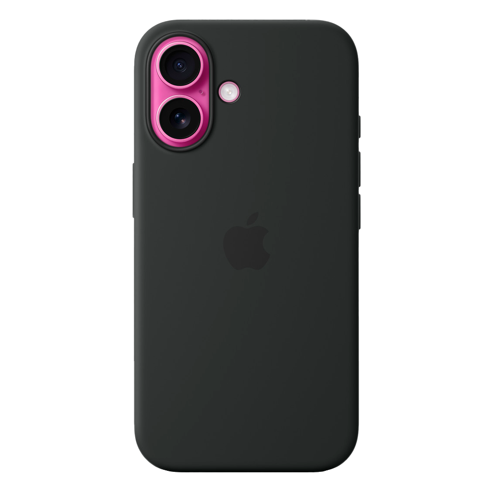 Силиконовый чехол с поддержкой MagSafe Apple Silicone Case для iPhone 16, Black (Черный)