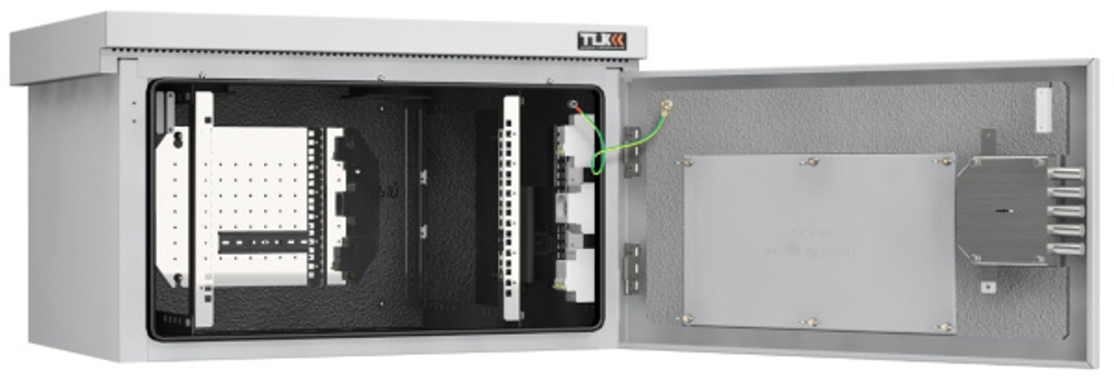 Шкаф настенный 19", 6U NikoMax TWK-068256-M-GY-KIT01